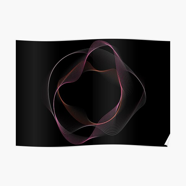 Visual Frequency (Black) Poster