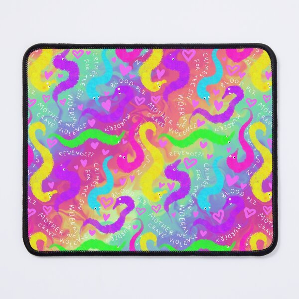 Item preview, Worm on a string Violence Bright Colored Crime Woerms on Rainbow designed and sold by JamieWetzel.
