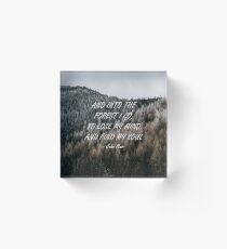 Into the forest Acrylic Block