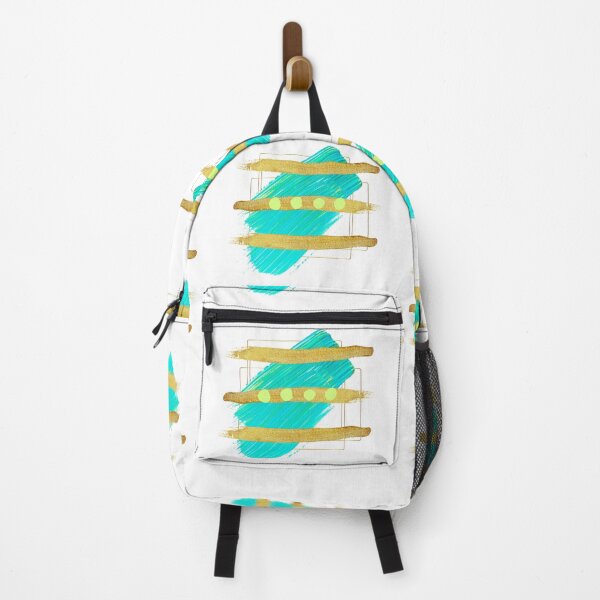 Item preview, Turquoise and Gold Abstract - abstract designed and sold by Jessi-Sketches.