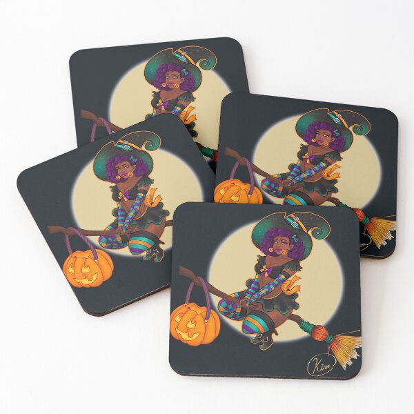 Item preview, Black Woman Witch| Black women Fantasy Art designed and sold by Shakira Rivers.