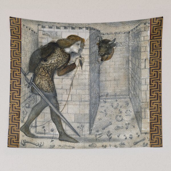 Item preview, Theseus and the Minotaur in the Labyrinth designed and sold by BulganLumini.