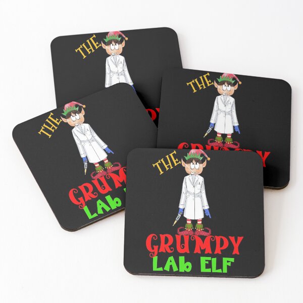 Item preview, THE GRUMPY LAB ELF FUNNY CHRISTMAS MEDICAL LAB SCIENTIST TECH SCIENTIST MICROBIOLOGY designed and sold by Hippiesole.