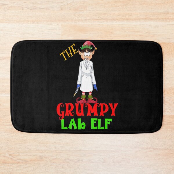 Item preview, THE GRUMPY LAB ELF FUNNY CHRISTMAS MEDICAL LAB SCIENTIST TECH SCIENTIST MICROBIOLOGY designed and sold by Hippiesole.