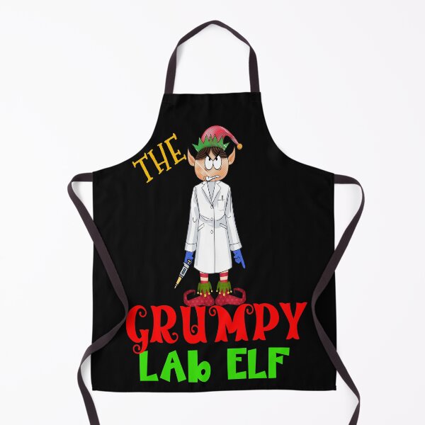 Item preview, THE GRUMPY LAB ELF FUNNY CHRISTMAS MEDICAL LAB SCIENTIST TECH SCIENTIST MICROBIOLOGY designed and sold by Hippiesole.