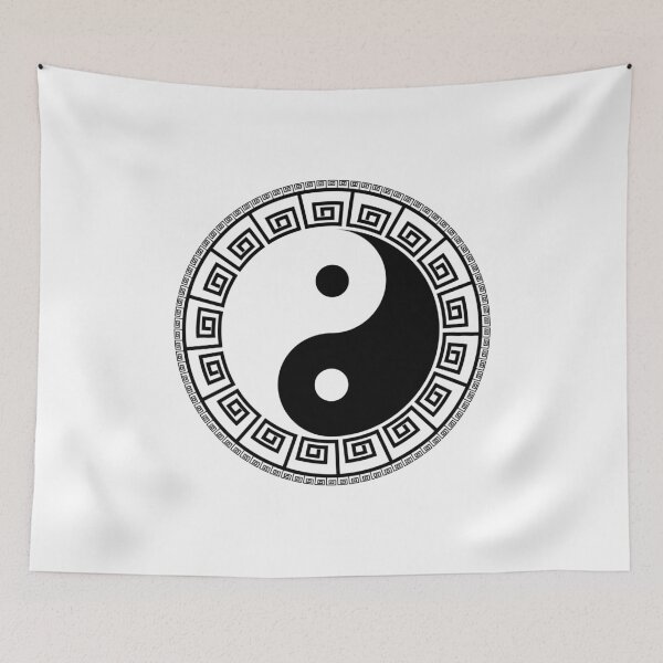Item preview, yin yang maze mahjong pattern designed and sold by Bizarro23.