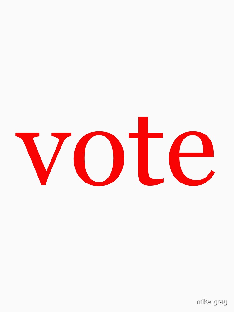 Vote Written in Red by mike-gray