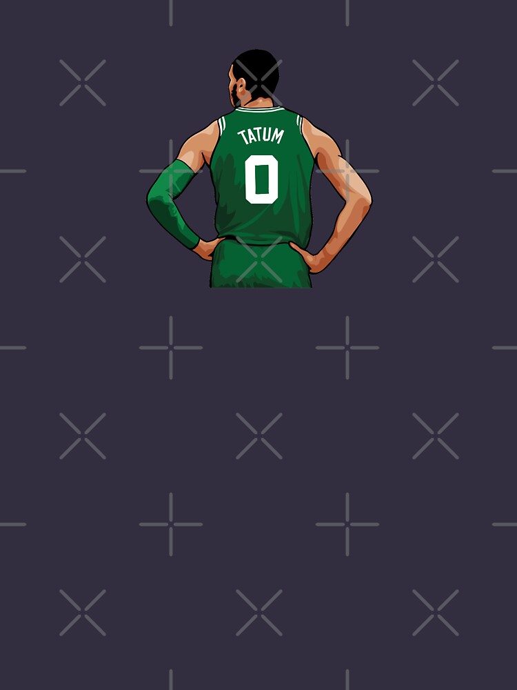 Youth Boston Celtics Jayson Tatum Heathered Gray Pixel Player T-Shirt