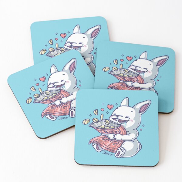Item preview, Cute bunny rabbit loving crispy potato chips designed and sold by SPIRIMAL.