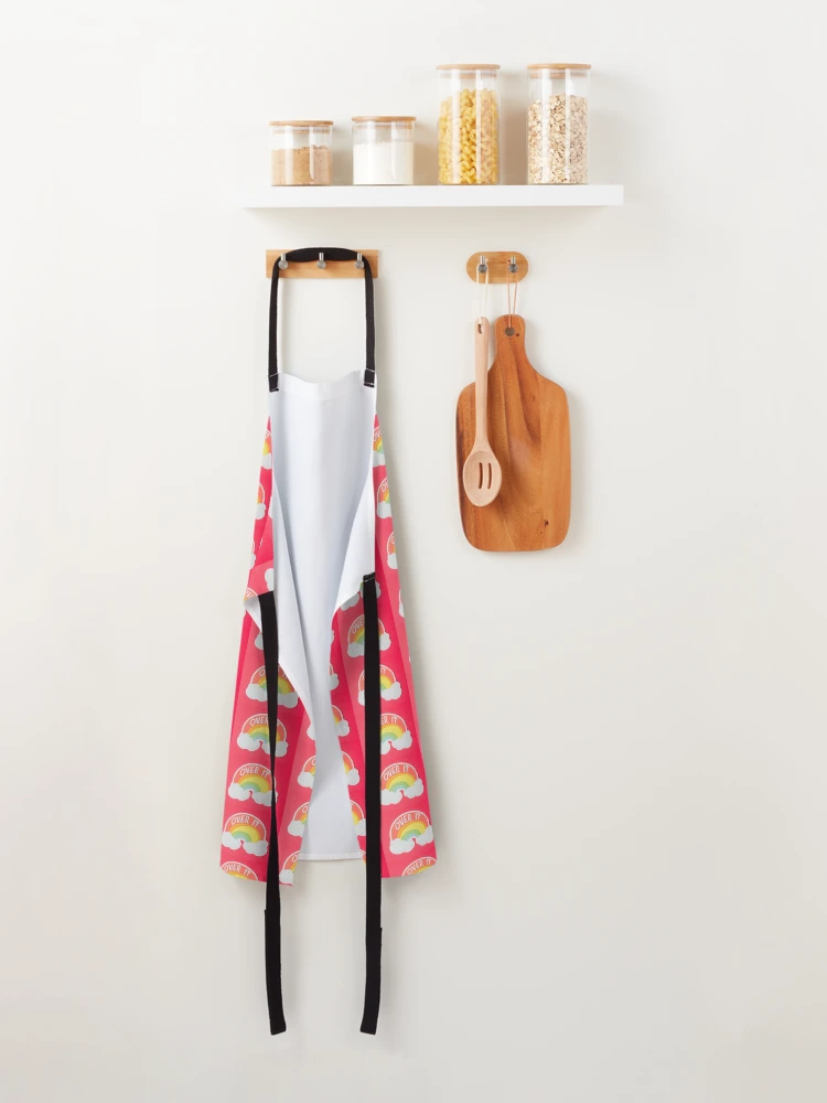 Thumbnail 2 of 6, Apron, Over It -Rainbow https://lduke47.redbubble.com designed and sold by lduke47.
