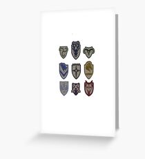 Skyrim Hold Logos Greeting Card