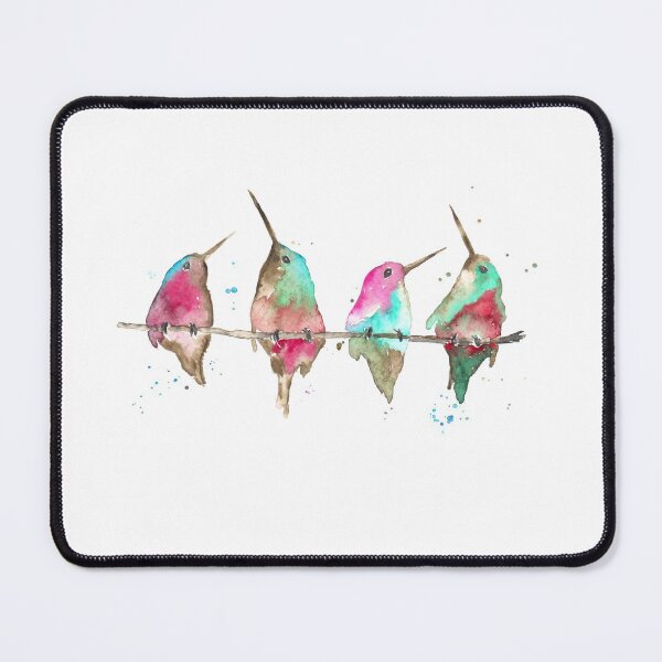 Item preview, Hummingbirds on branch designed and sold by Rosaliartbook.