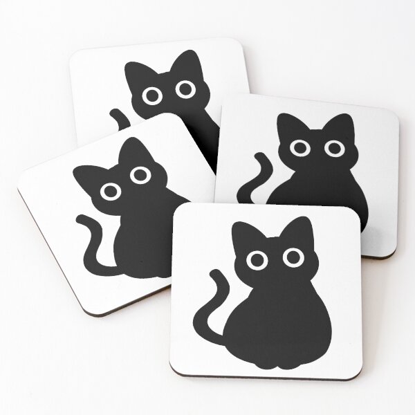 Item preview, Cute Black Cat with Big Eyes designed and sold by ComfyKat.