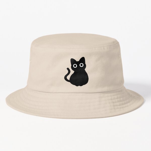 Cute cat with big cat eyes' Bucket Hat