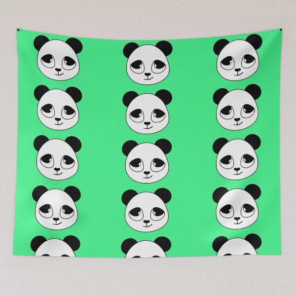 Item preview, cute animal friendly panda, fashionable colors sticker designed and sold by vilma3000.