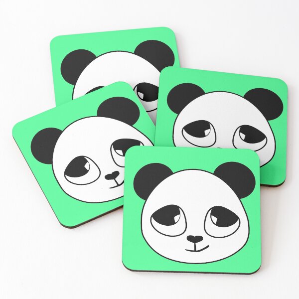 Item preview, cute animal friendly panda, fashionable colors sticker designed and sold by vilma3000.