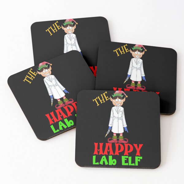 Item preview, THE HAPPY LAB ELF FUNNY CHRISTMAS MEDICAL LAB SCIENTIST TECH SCIENTIST MICROBIOLOGY designed and sold by Hippiesole.