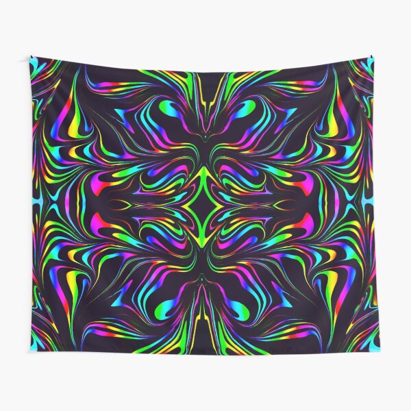 Item preview, To Infinity (Fluid Glitch Neon Abstract Art) designed and sold by PsychedelicPour.