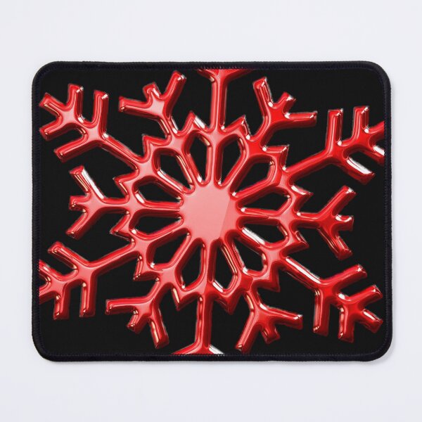 Item preview, RED CHROME SNOWFLAKE designed and sold by rfaubel.