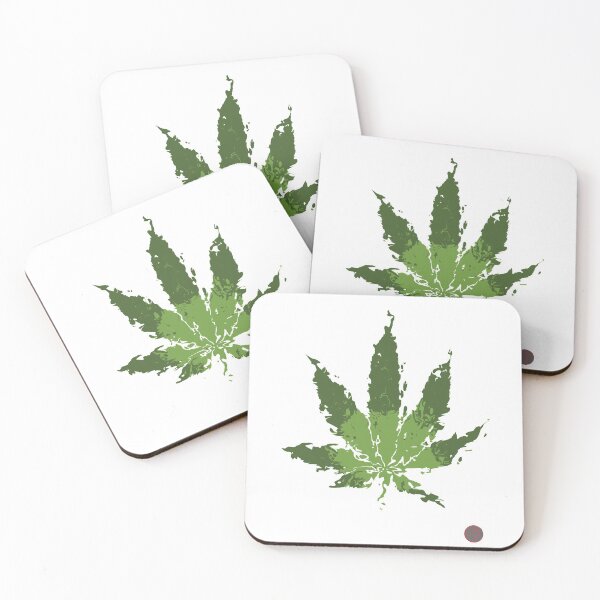 Item preview, Distorted Weed leaf- Green designed and sold by TobuHeart.