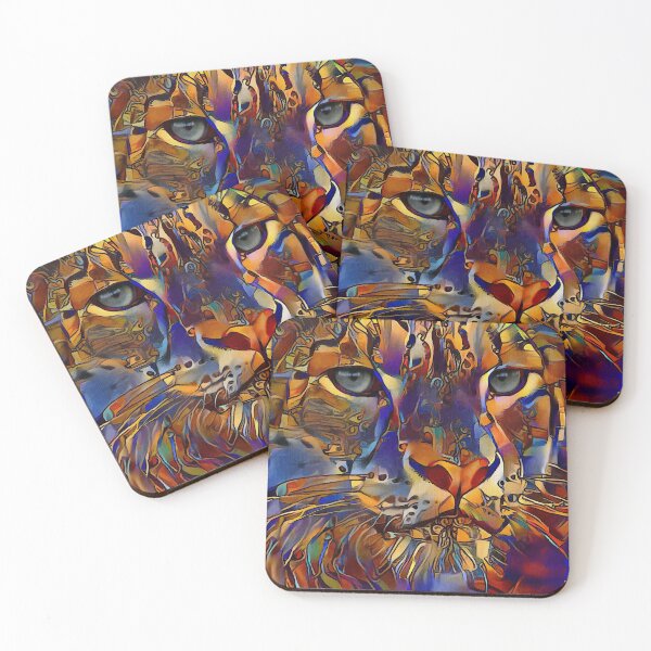 Item preview, Snow leo, leopard, leopard, leopard des neiges, lea roche paintings designed and sold by L. ROCHE.