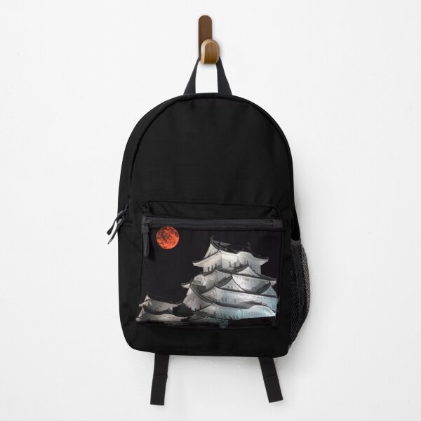 Item preview, Blood moon over Himeji castle Japan 姫路城 designed and sold by Myōhō Print Co..
