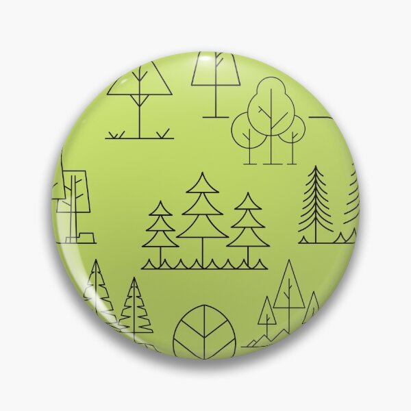 Item preview, Geometric Line Trees pattern designed and sold by Artystico  ⭐⭐⭐⭐⭐.