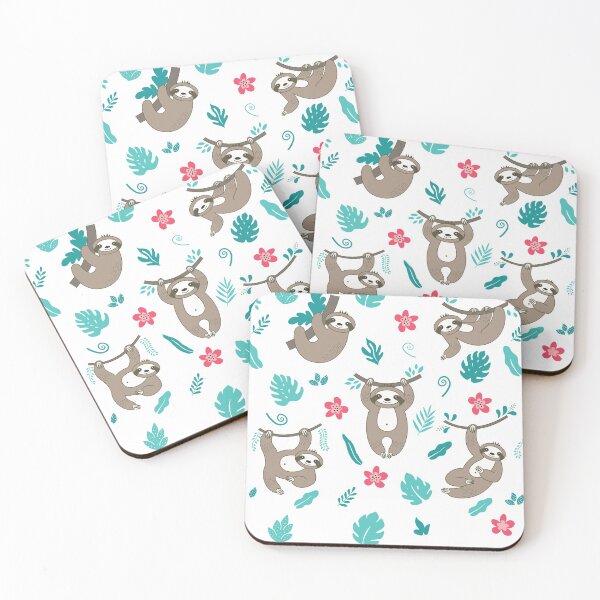 Item preview,  Cute Sloth Floral  designed and sold by Stylish-choice.