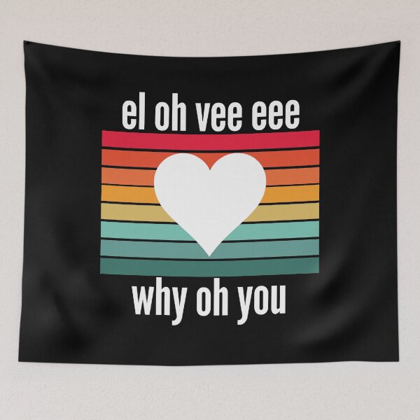 Item preview, El Oh Vee Eee Why Oh You Vintage Sunset designed and sold by PeachesMommy.