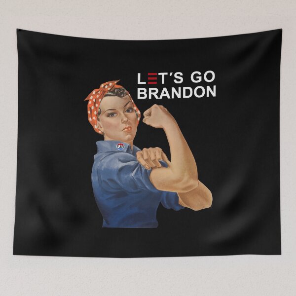 Item preview, FJB Let's Go Brandon Impeach 46 Rosie The Riveter designed and sold by ThreadsNouveau.