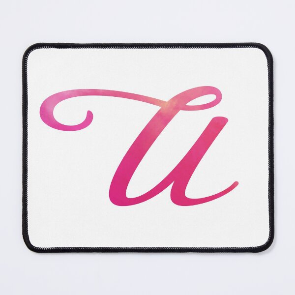 Item preview, Letter U Pink Color Monogram Script, Personalized Initial designed and sold by Star58.