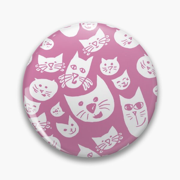 Item preview, Pink Cat Pattern designed and sold by TooCoolUnicorn.
