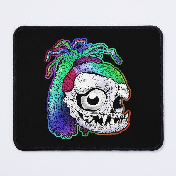 Item preview, Rainbow Dreadlock Funky Skull Skeleton designed and sold by iduzarts.