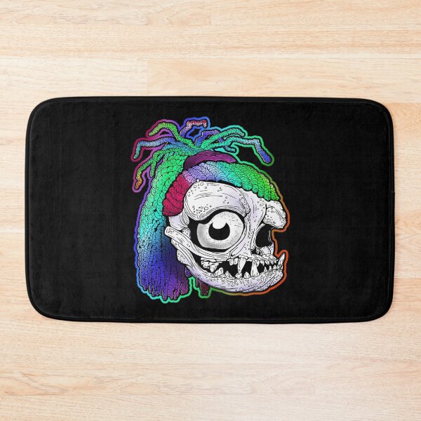 Item preview, Rainbow Dreadlock Funky Skull Skeleton designed and sold by iduzarts.