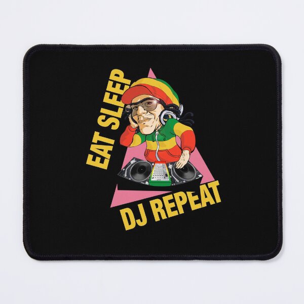 Item preview, Rastafarian Eat Sleep DJ Repeat designed and sold by UglyBoyDesign.