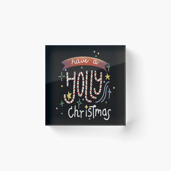 Item preview, Have a holly christmas - christmas quote designed and sold by misskholeta.