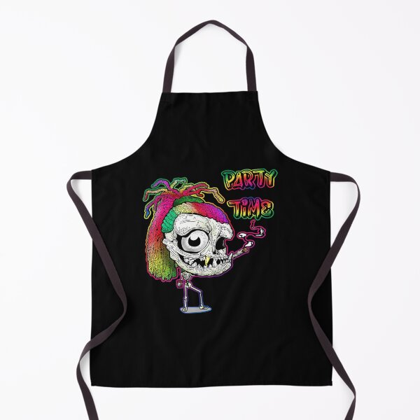 Item preview, Rainbow Dreadlock Funky Skull Skeleton: Party Time designed and sold by iduzarts.