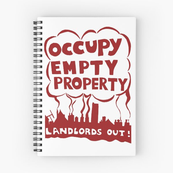 Item preview, Occupy Empty Property, Landlords Out! - Punk, Leftist, Socialist, Anarchist, Squatter  designed and sold by SpaceDogLaika.