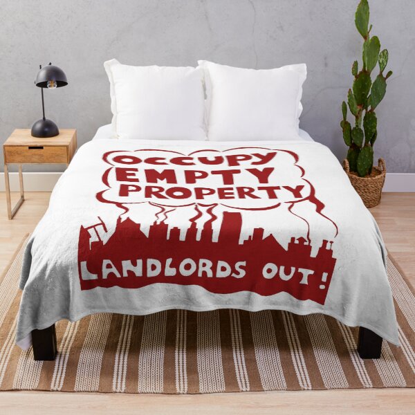 Item preview, Occupy Empty Property, Landlords Out! - Punk, Leftist, Socialist, Anarchist, Squatter  designed and sold by SpaceDogLaika.