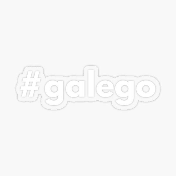 Hashtag galego - gallego gallego Pegatina transparente