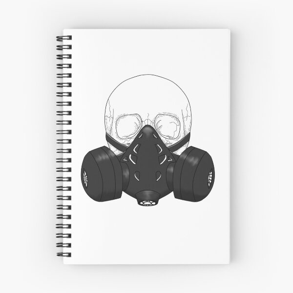 Item preview, Skull wearing a gasmask  designed and sold by DoesArtAndStuff.