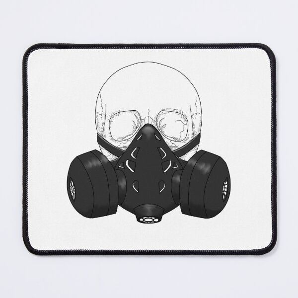 Item preview, Skull wearing a gasmask  designed and sold by DoesArtAndStuff.