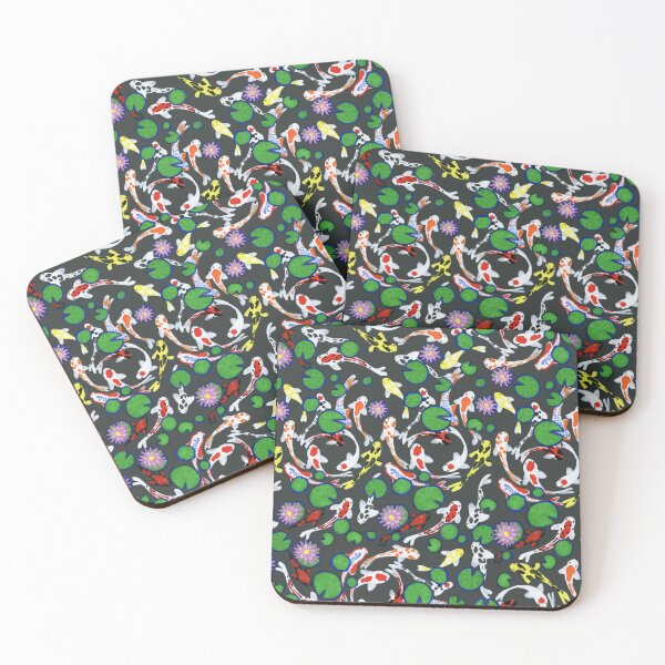 Item preview, Gouache Koi Swirl Pattern designed and sold by paintedpansy.