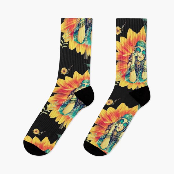 Item preview, Sunflower Hippie Girl  designed and sold by Kwayako.