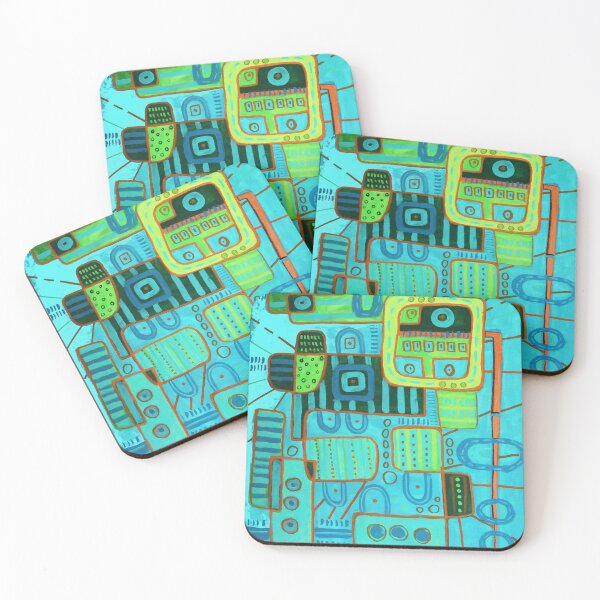 Item preview, Aqua Abstract Contemporary Design designed and sold by NancyMerkle.