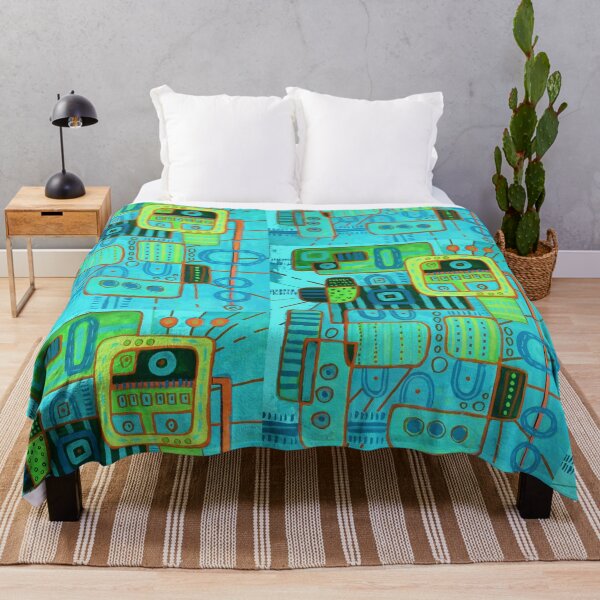 Item preview, Aqua Abstract Contemporary Design designed and sold by NancyMerkle.