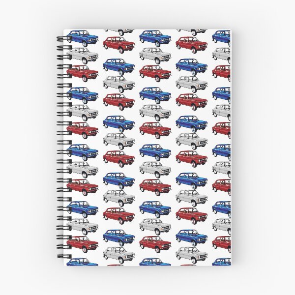 Item preview, Zastava 101 Stojadin Red White Blue Retro Car Pattern designed and sold by TinThor.