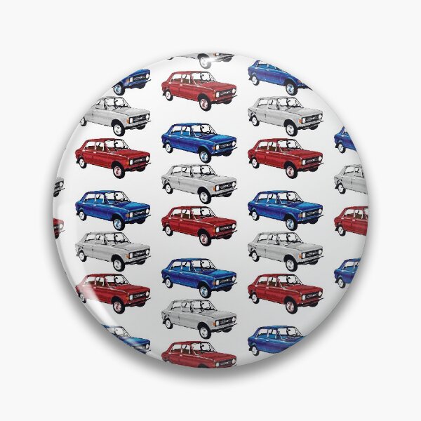 Item preview, Zastava 101 Stojadin Red White Blue Retro Car Pattern designed and sold by TinThor.