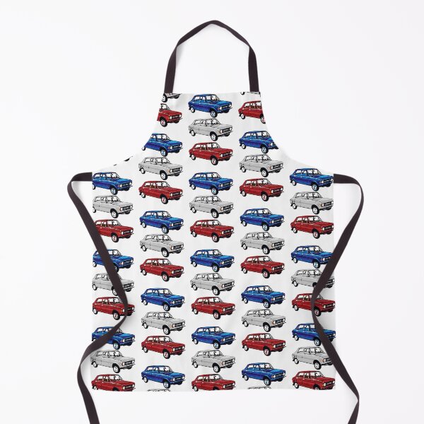 Item preview, Zastava 101 Stojadin Red White Blue Retro Car Pattern designed and sold by TinThor.