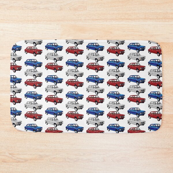 Item preview, Zastava 101 Stojadin Red White Blue Retro Car Pattern designed and sold by TinThor.